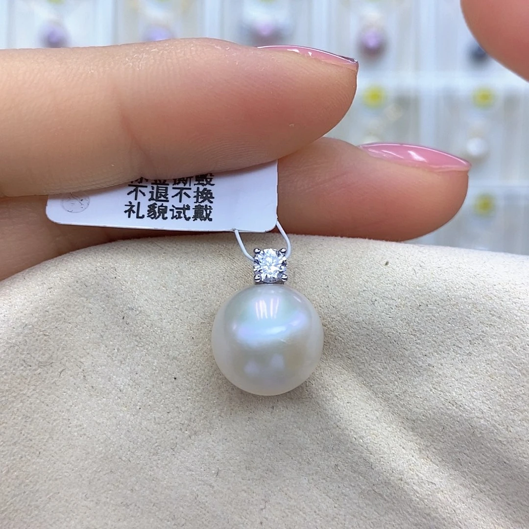 吊坠(赠链)银S925镶嵌淡水珍珠