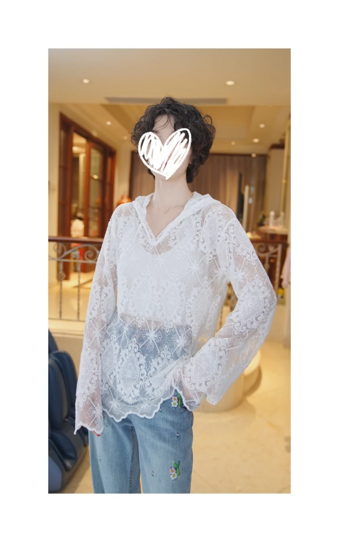 26112784【半夏吟】百搭连帽显瘦优雅高级上衣