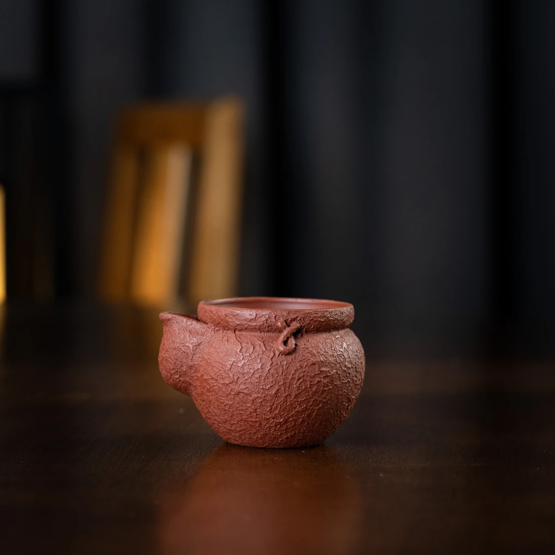 【砂界文创】单圈/圈钮手抓壶 朱泥 家用紫砂茶具