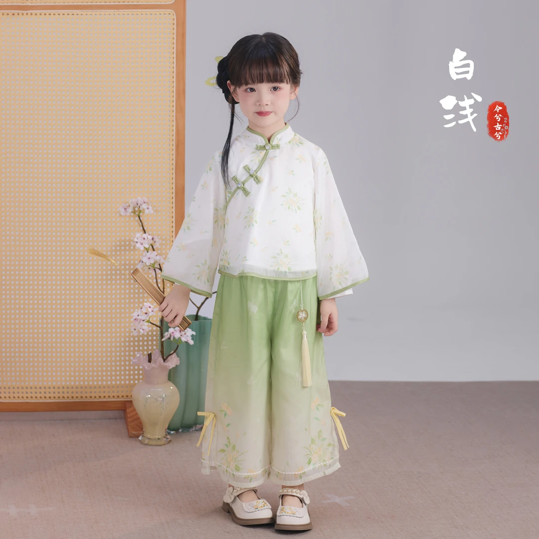今兮古兮【白浅】女童春秋古风汉服儿童国风宝宝民国风可爱古装