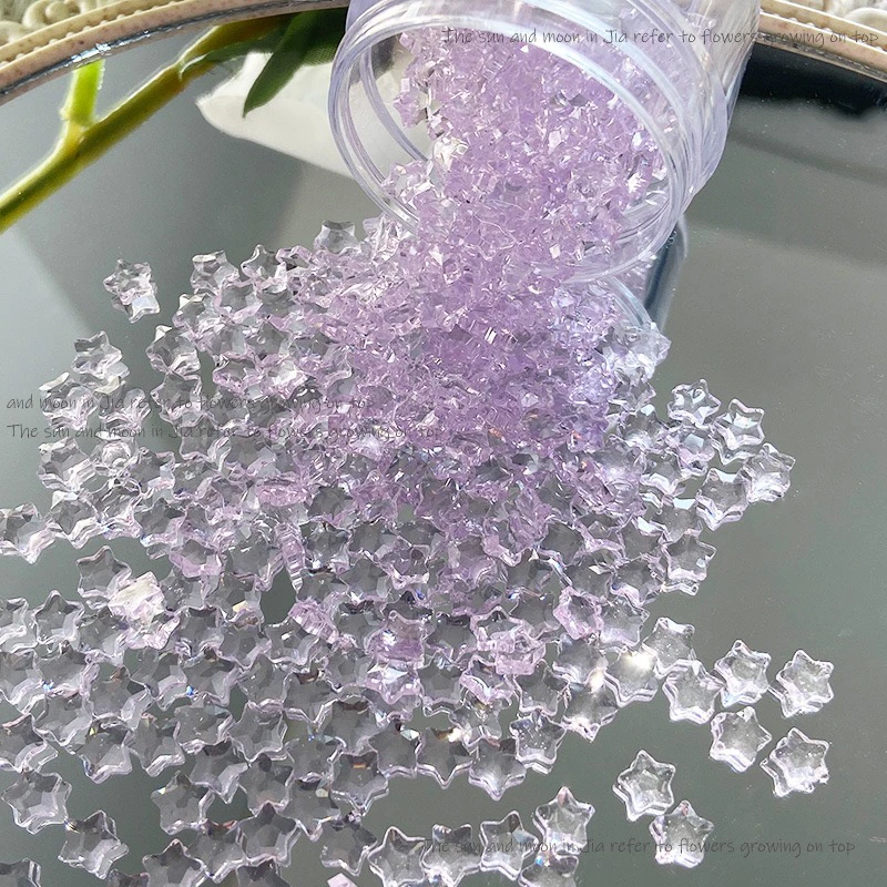 幻彩美甲水晶颗粒超闪流沙点缀滴胶奶油胶DIY原材料欧若拉极光