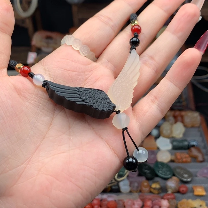 玛瑙/玉髓颈饰未镶嵌朵*