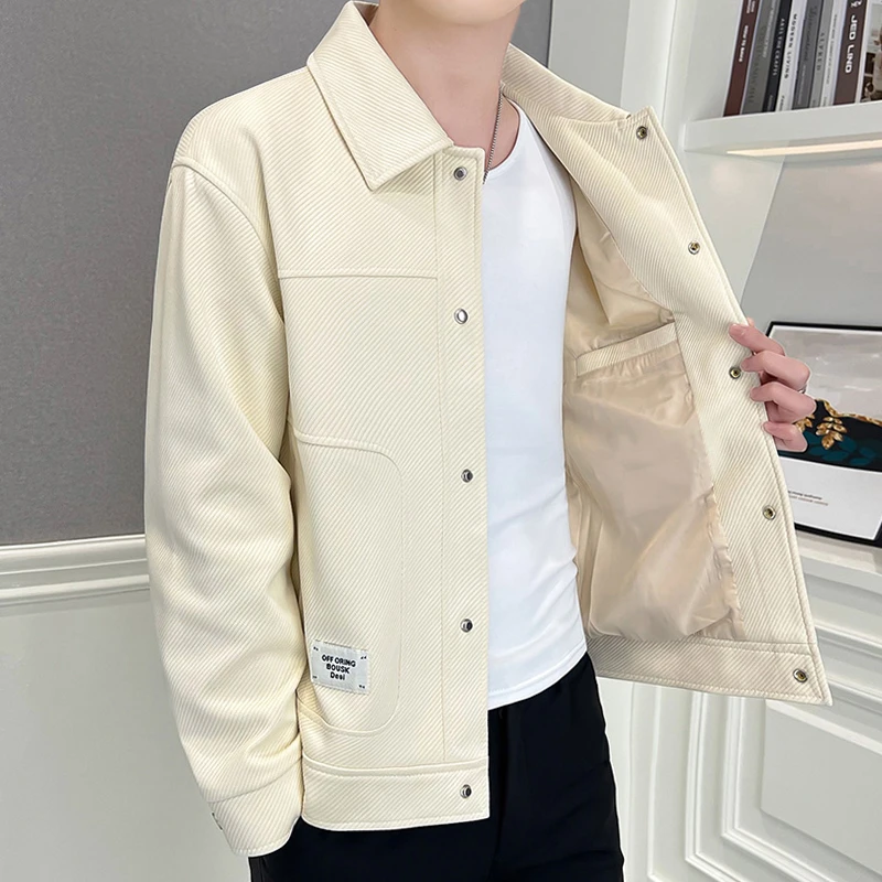 景君澜-轻奢新款韩版修身帅气轻熟风春秋夹克休闲小清风外套男
