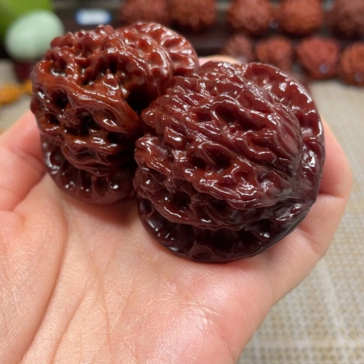 福***照桃核把件寿桃文玩核桃46