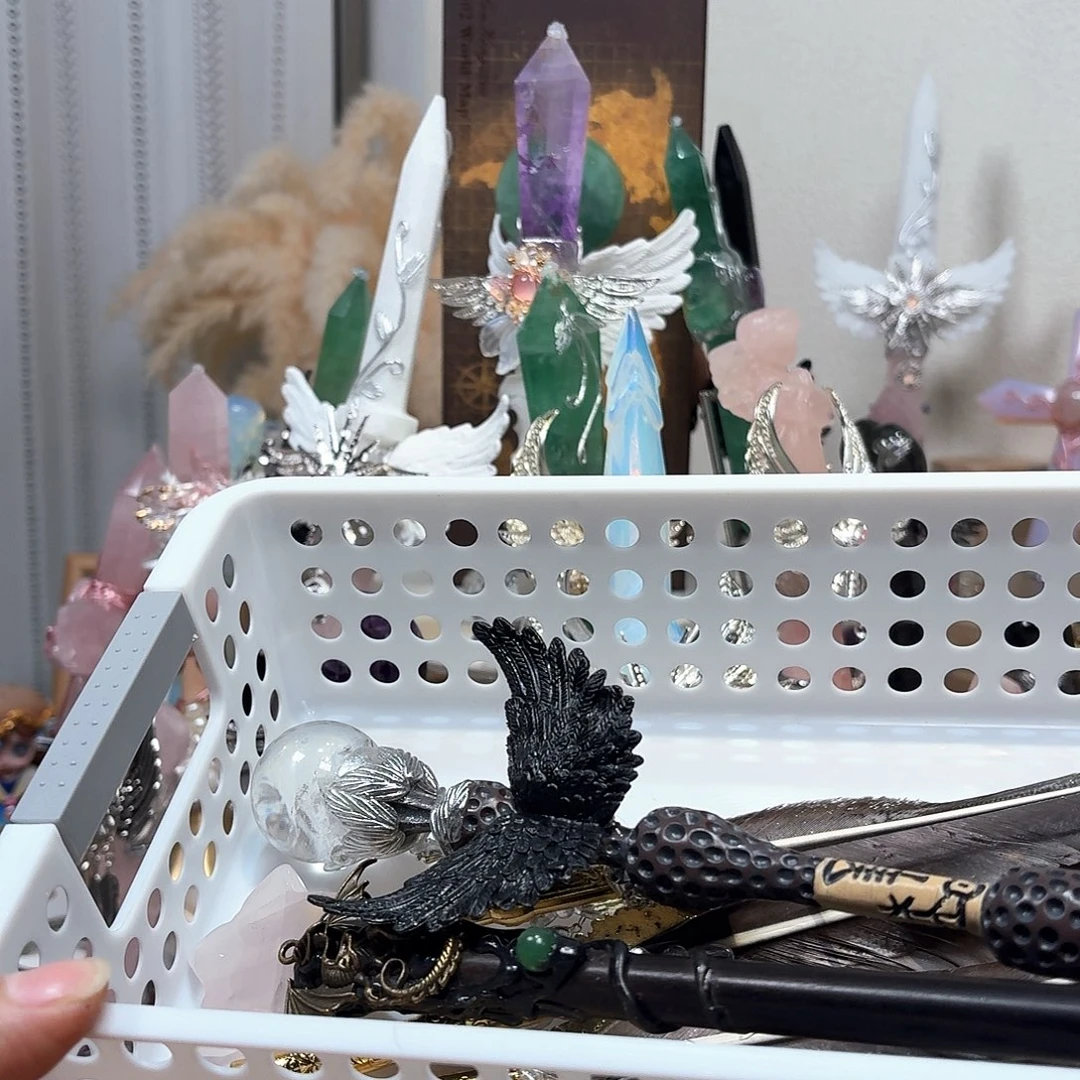 团***财有机玻璃天然水晶权杖