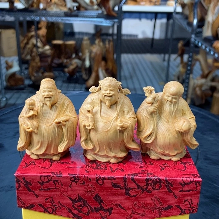 柏木（崖柏）福禄寿一套