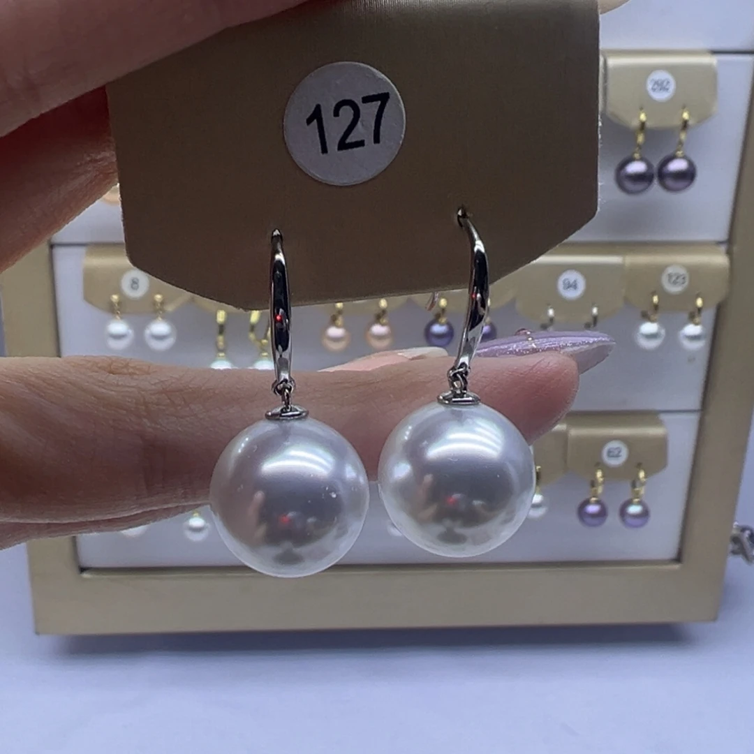 耳饰淡水珍珠银S925镶嵌