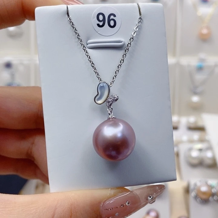 *****银S925镶嵌颈饰淡水珍珠