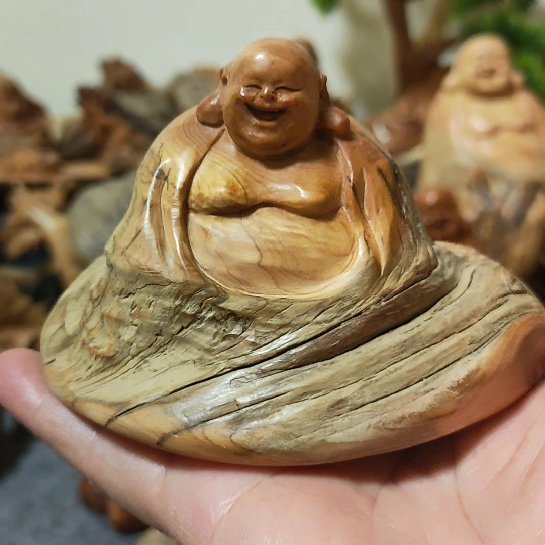 喝***钱香榧木太行崖柏材质手把件