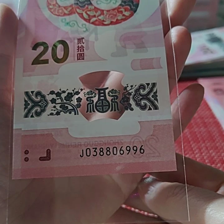 塑料小蛇钞元宝号0388 06996单张