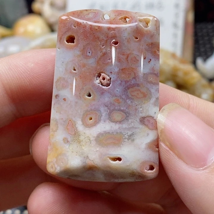 硅化珊瑚（珊瑚玉）颈饰未镶嵌