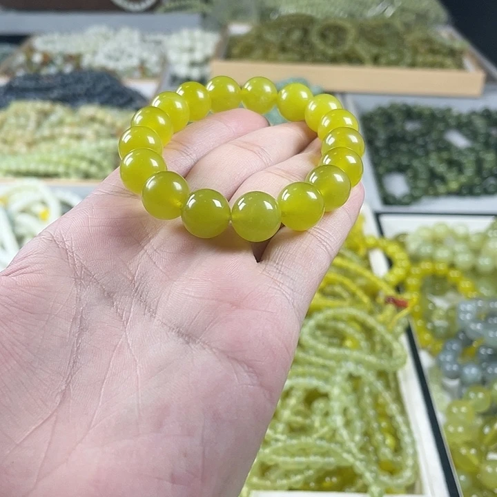 蛇纹石玉未镶嵌手链