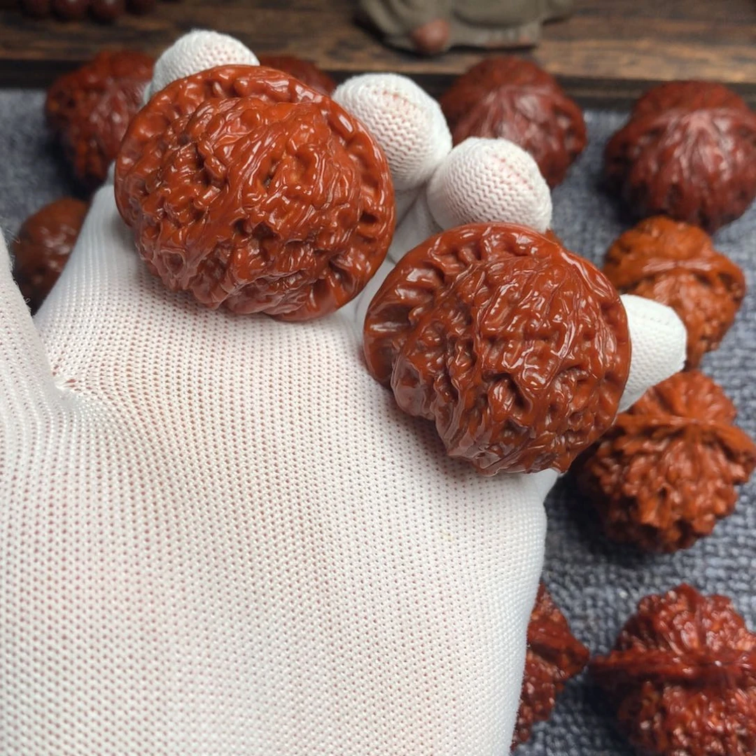 猴头核桃吊坠早**九白狮子KSS.13.#00#