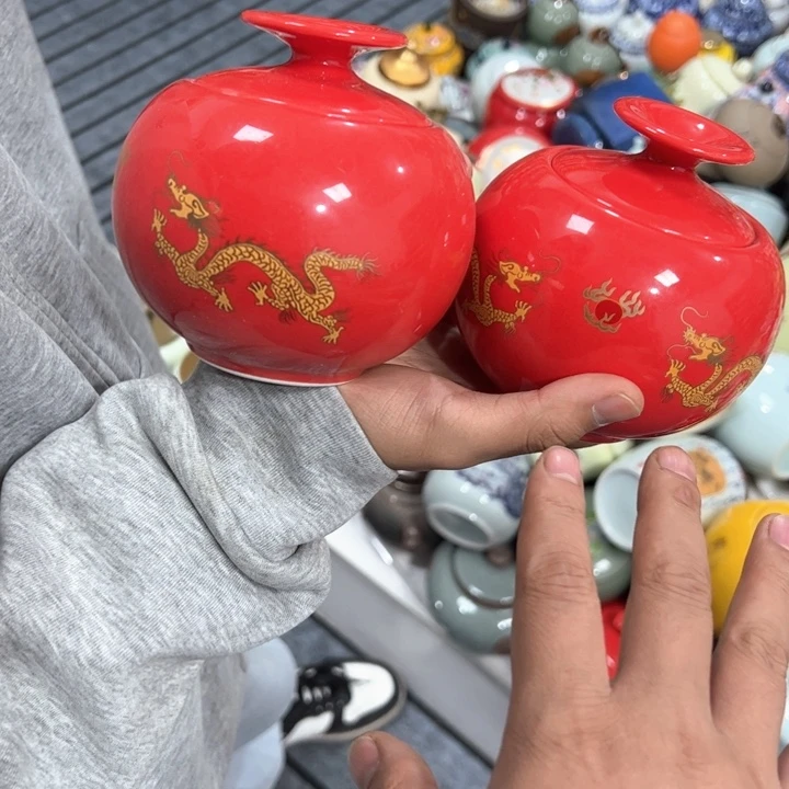 茶叶罐陶瓷家用储物罐轻微瑕疵品介意勿拍