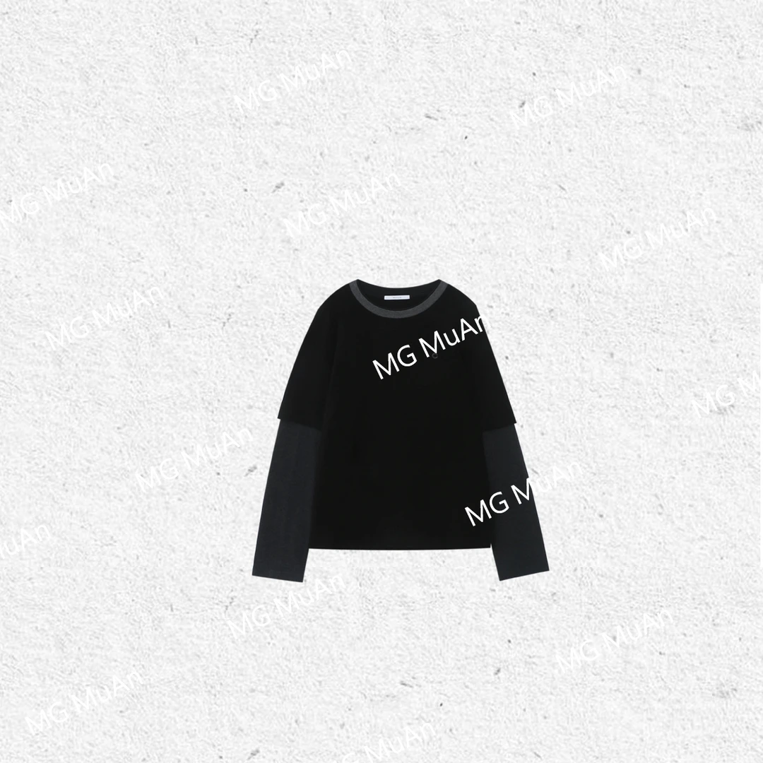 木小妹MUAN：《聚会神器打底》周末系列定制高级百搭长袖上衣DS-9060