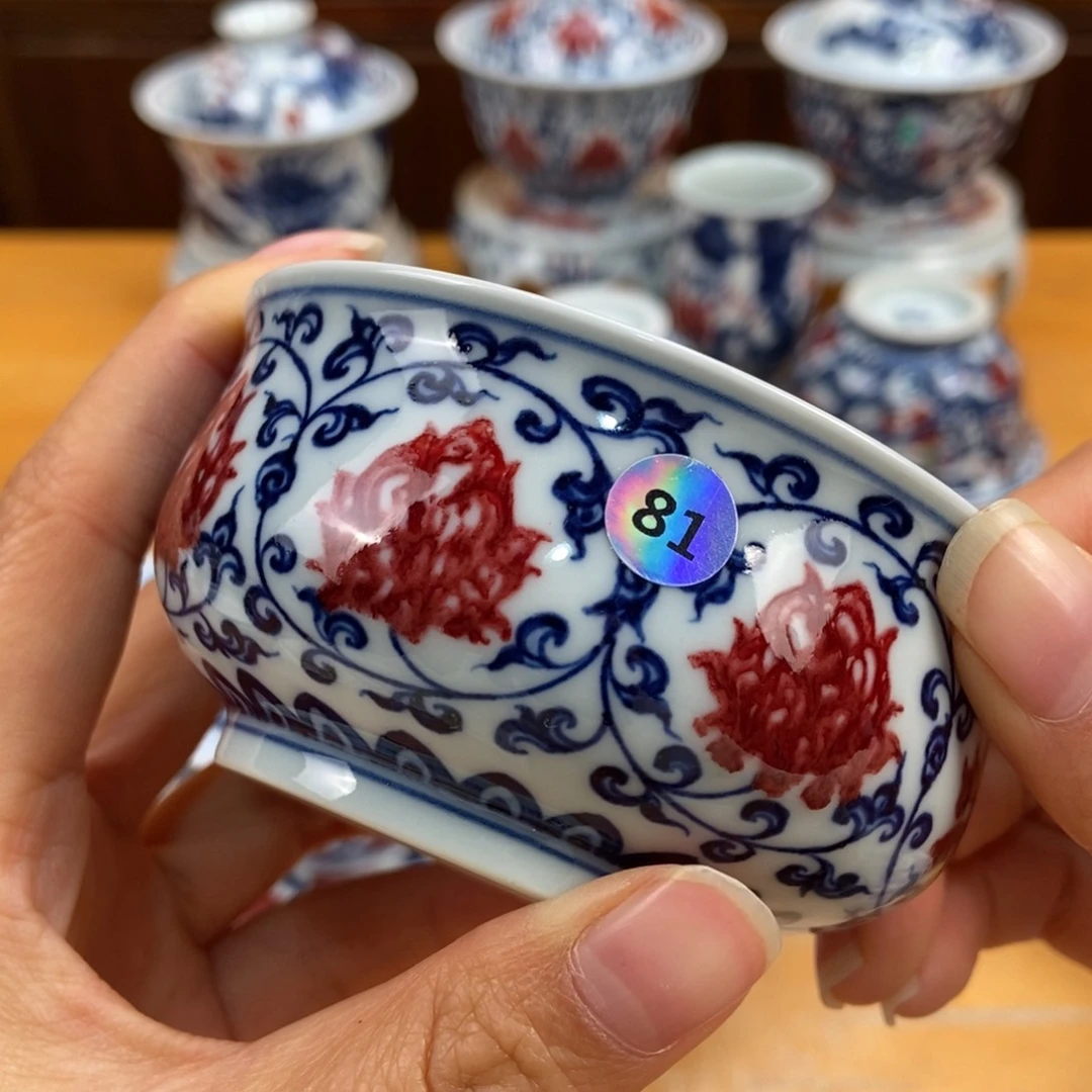 手绘现代茶具非古董