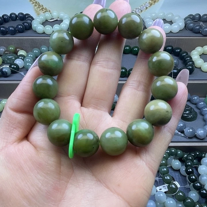 和田玉未镶嵌手链