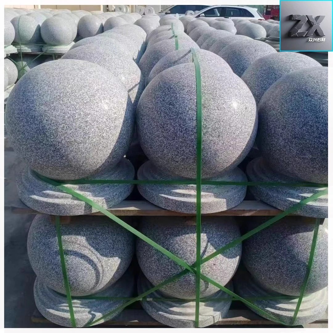 花岗岩石球广场石球圆球路障球挡车球大理石石墩子隔离墩路障石球