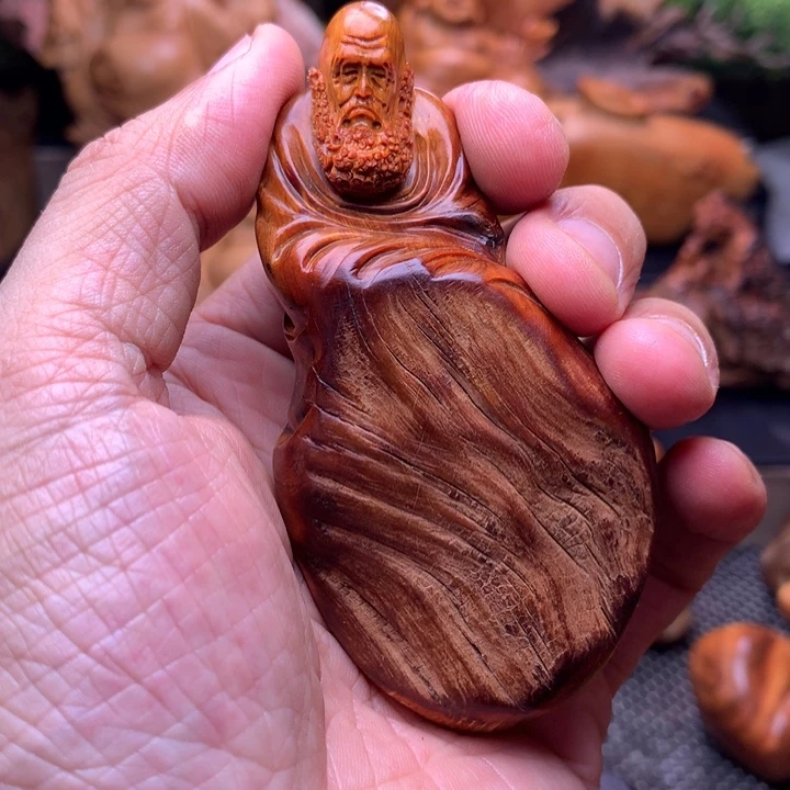 柏木（崖柏）崖柏陈化料手把件