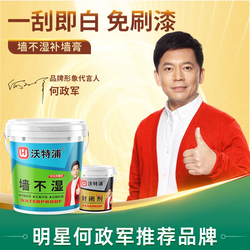 沃特浦家用墙不湿环保无异味修补膏防水防霉补墙抗碱涂鸦