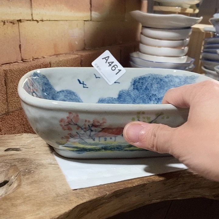 微瑕景德镇手绘高温釉下彩