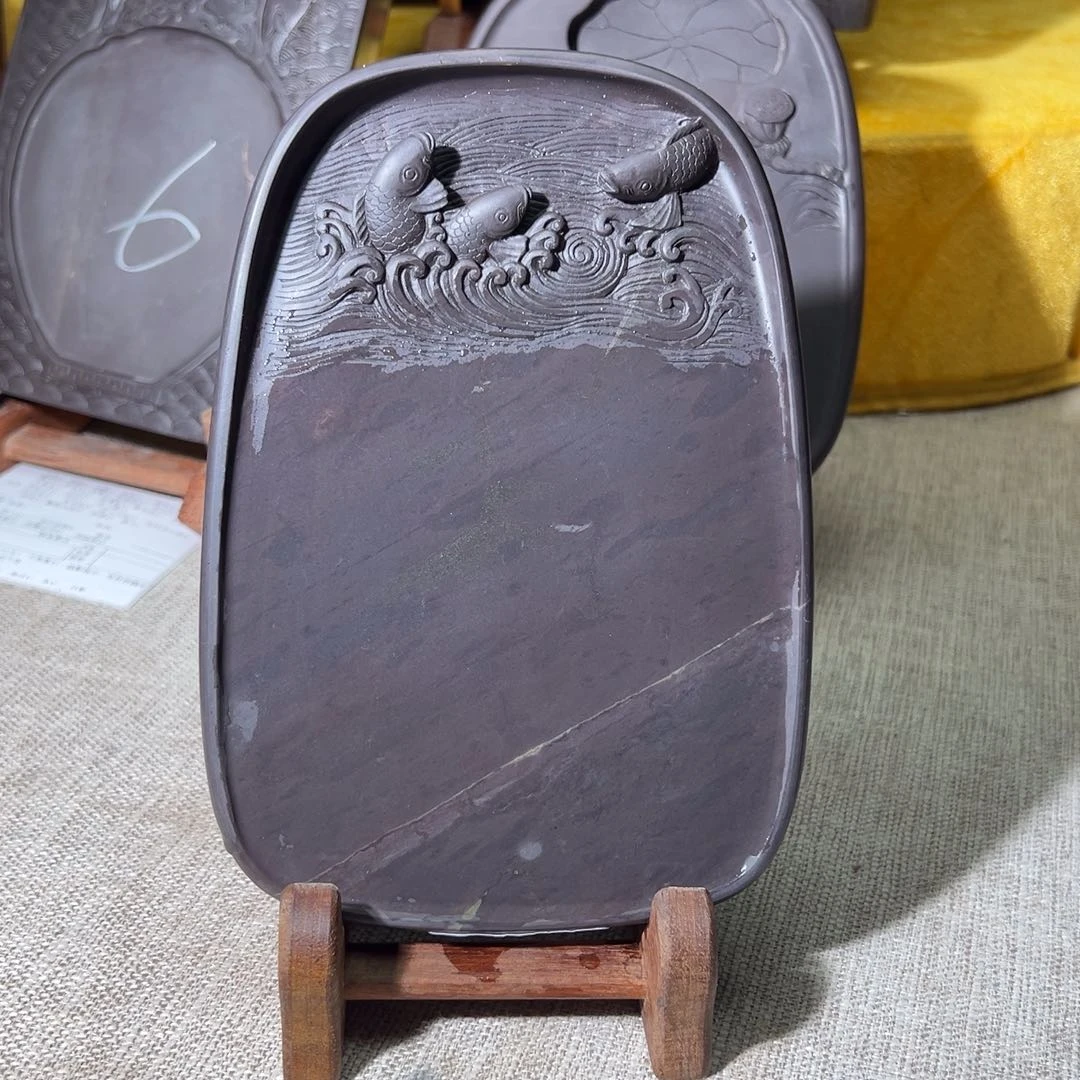 纯手工福利端砚包邮单砚麻子坑