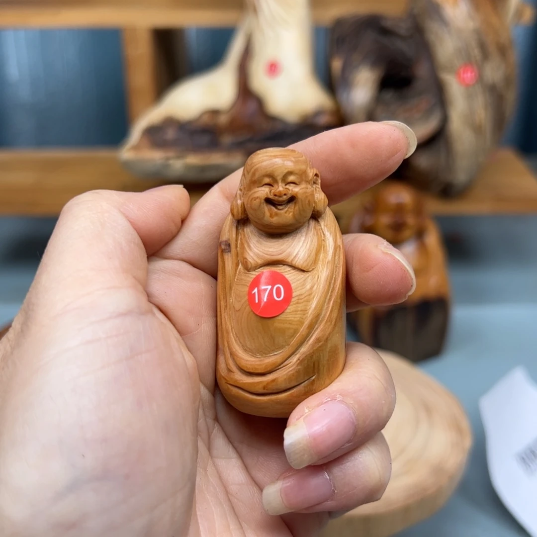 华***兹木崖柏木摆件手把件