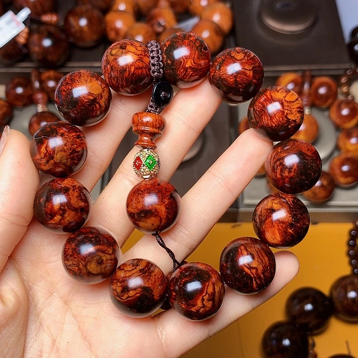 花梨木类手串/手链黄花梨风化料老挝花梨土埋料1.8