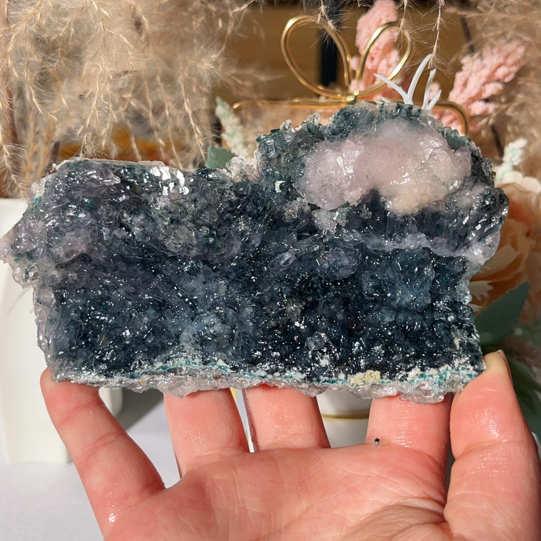 巴西天然异象水晶桌面摆件
