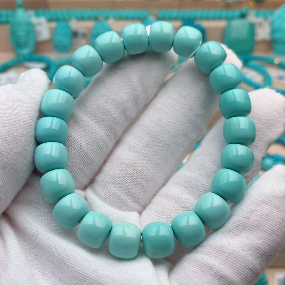 绿松石未镶嵌珠宝奇石9.5mm