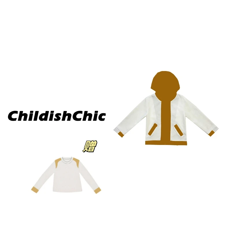 【ChildishChic高定童装】春季新款轻奢高定休闲外套格纹连帽卫衣