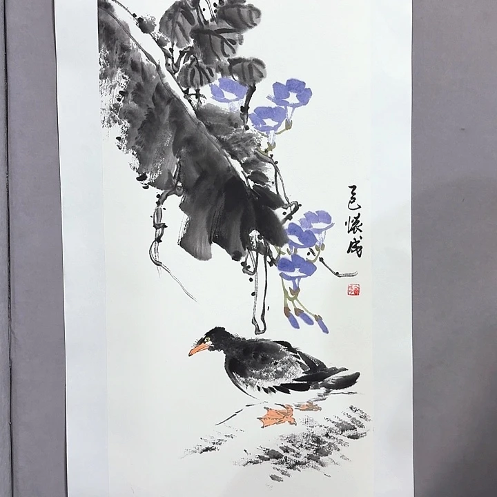 国画亲笔手绘放心去藏