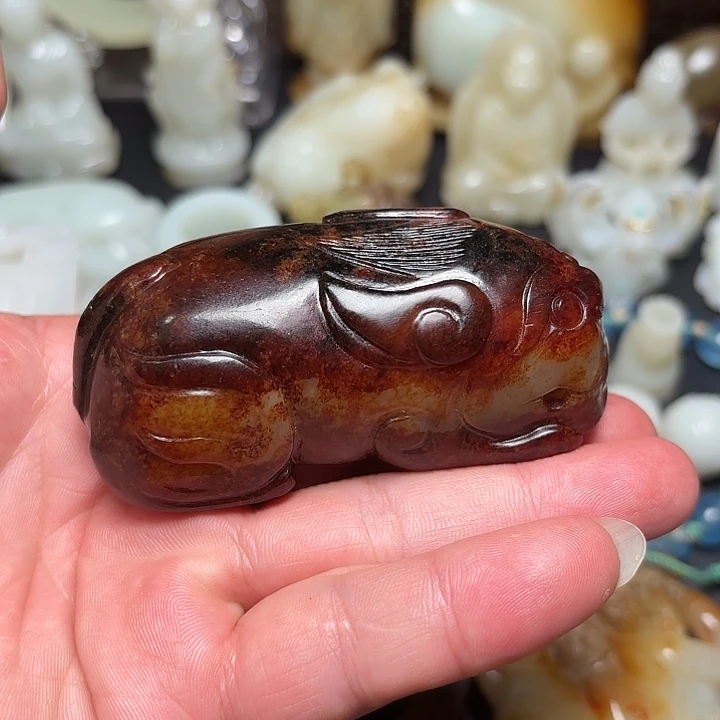 大***哥和田玉未镶嵌挂件