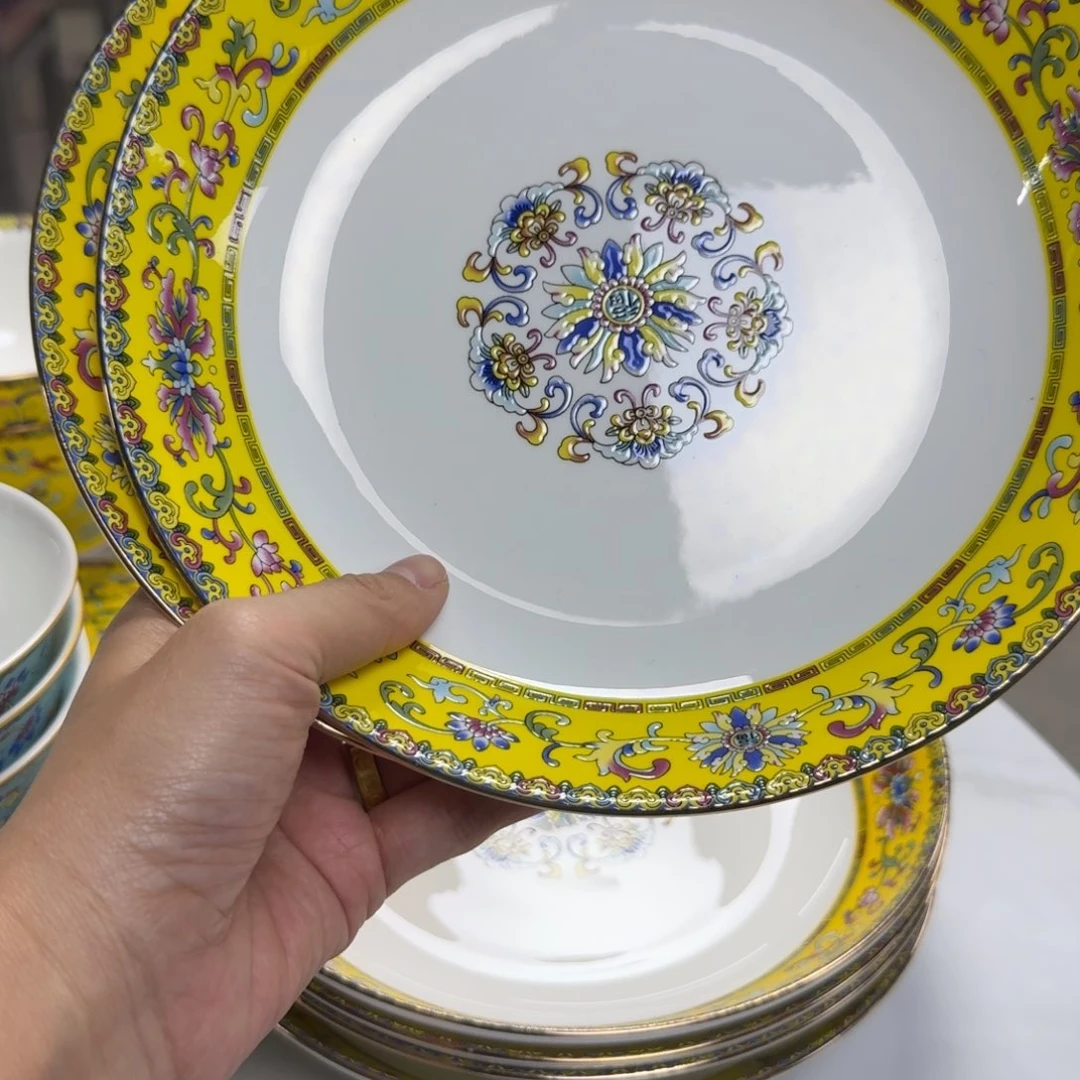 君***华瓷景德镇珐琅彩餐具