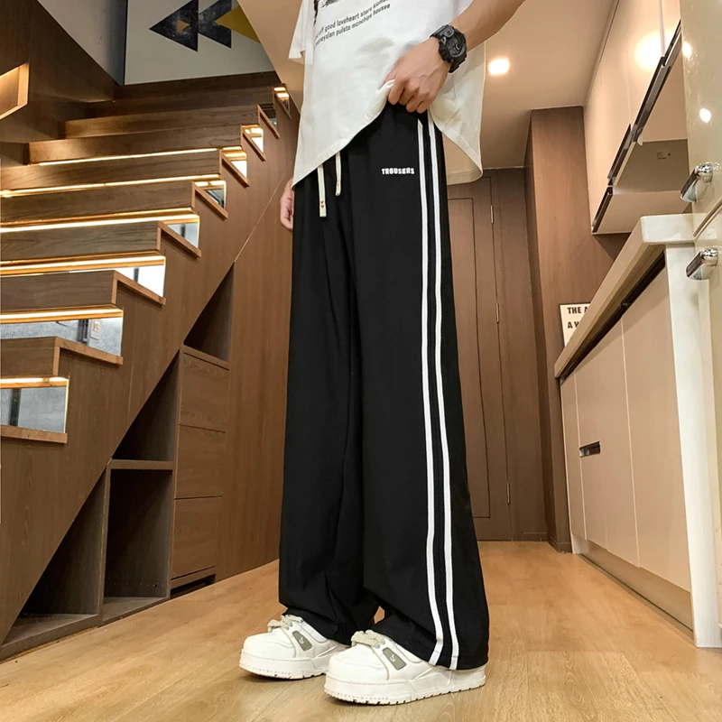 2025夏季新款青少年休闲裤男孩直筒裤初高中学生长裤帅气大童裤子