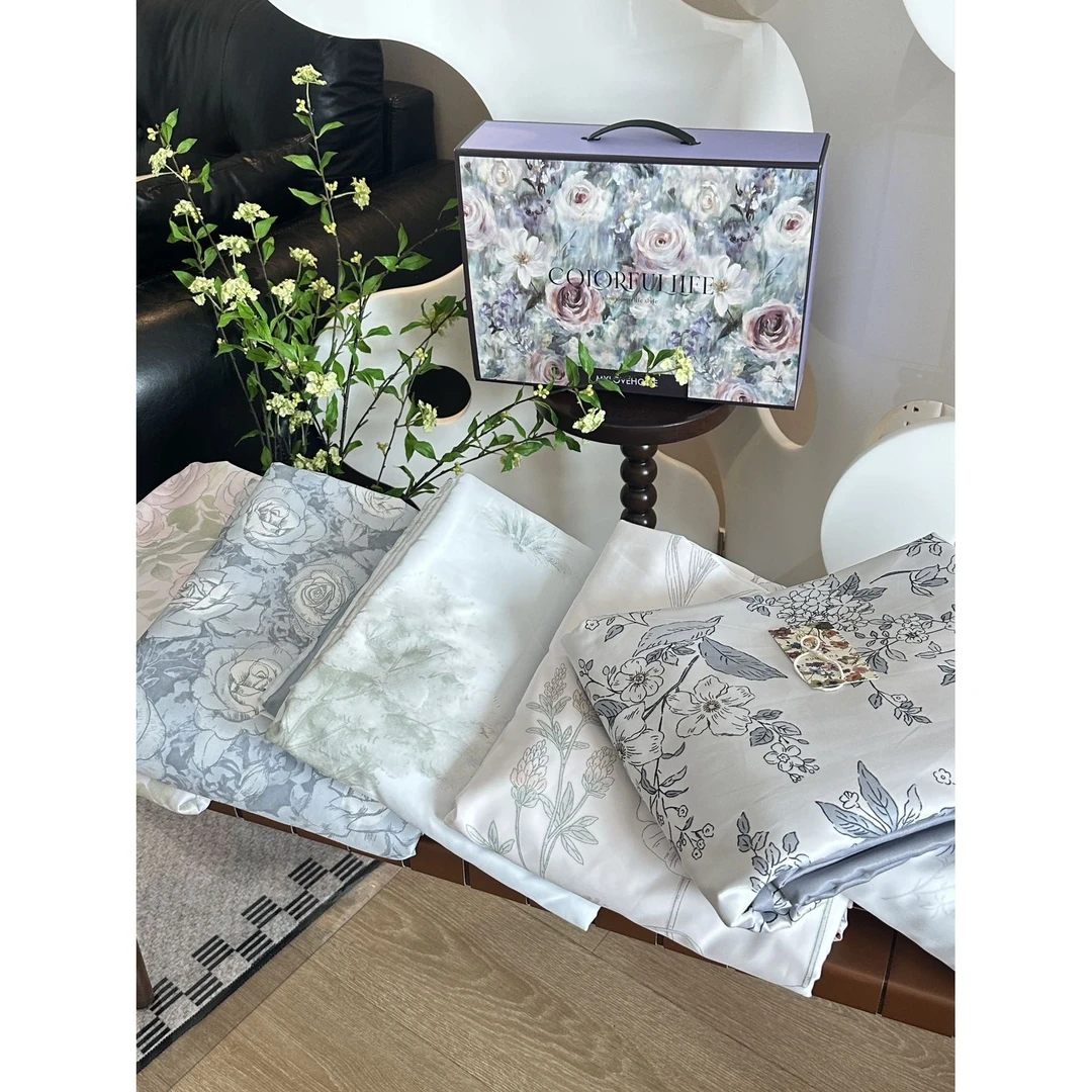 【丫丫】裸感呼吸治愈系袜品中筒袜四件套5135