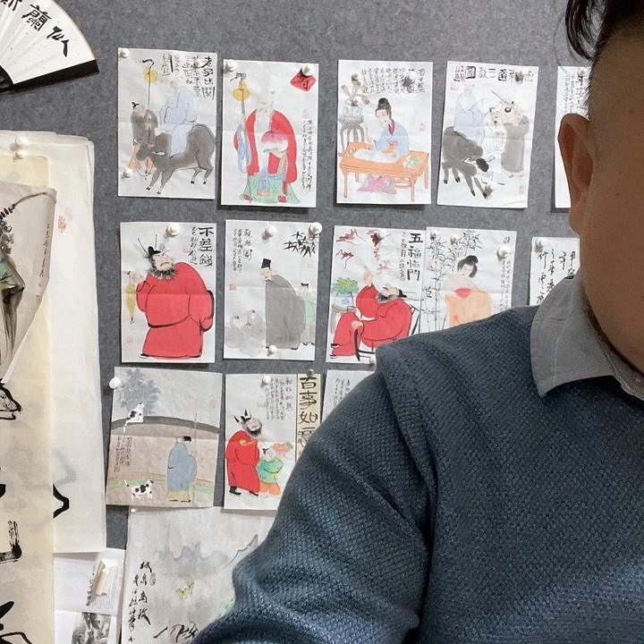 横款凤**庄画……书法……书法，