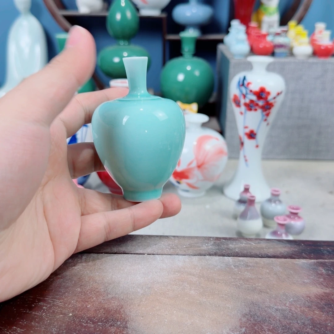 陶瓷手工小花器摆件