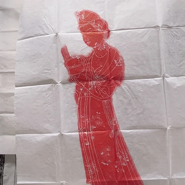 拓片用纸其他唐代仕女图拓片