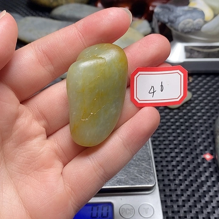 和田玉未镶嵌挂件46