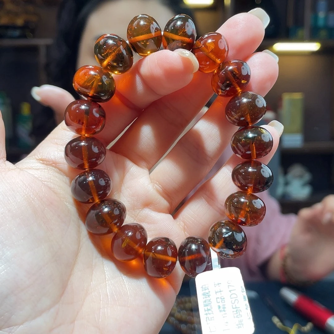 未镶嵌琥珀手链羊*14m血