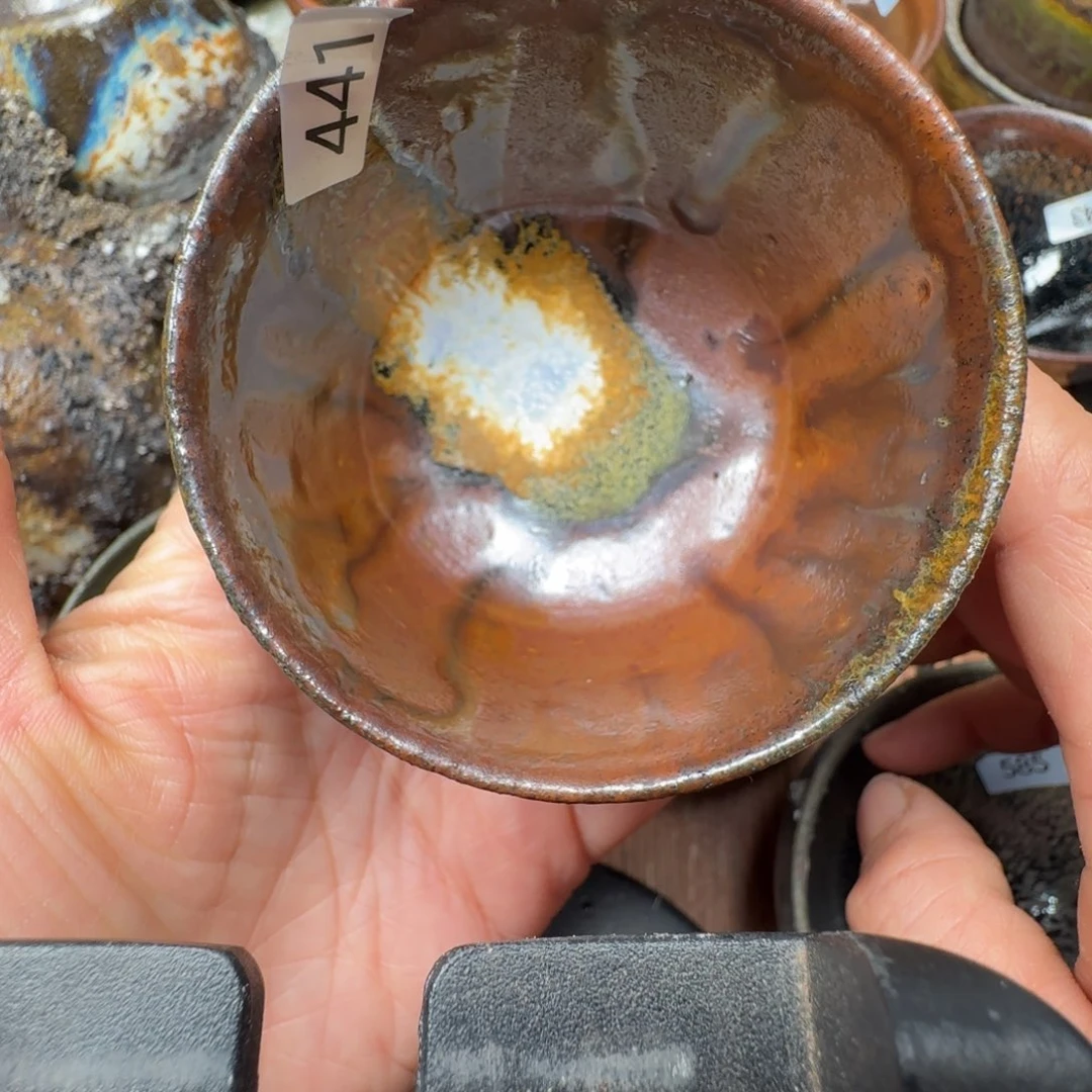 柴烧建盏茶盏茶杯441