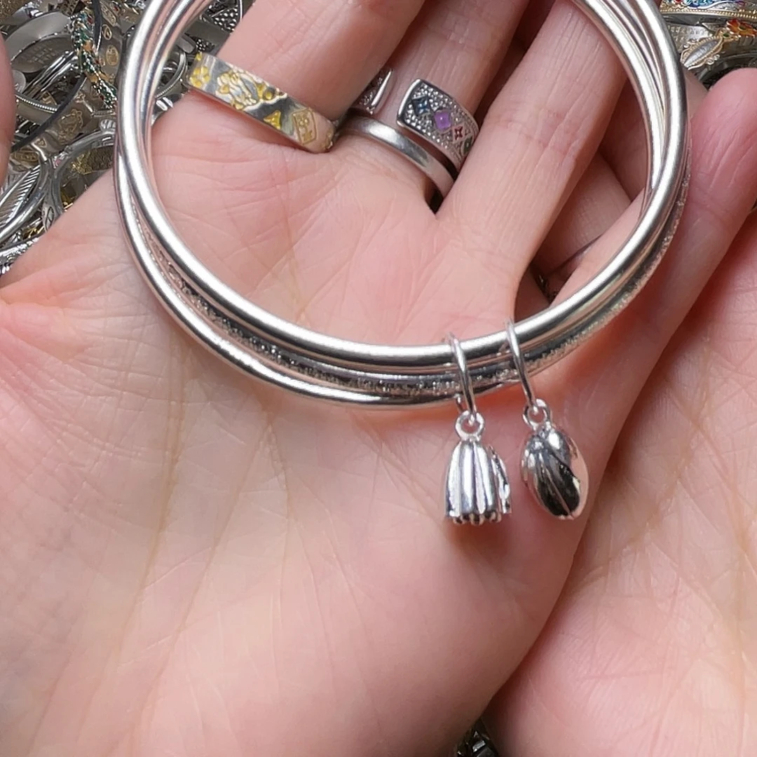 足银时尚潮流时尚银手镯