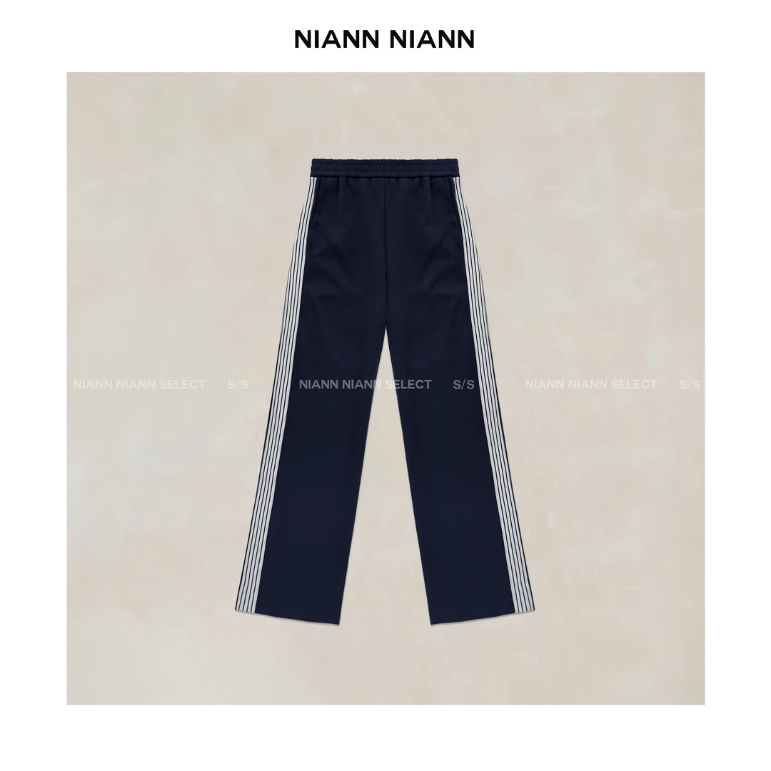 NiannNiann 款新品女装复古简约通勤舒适休闲校园运动裤13824