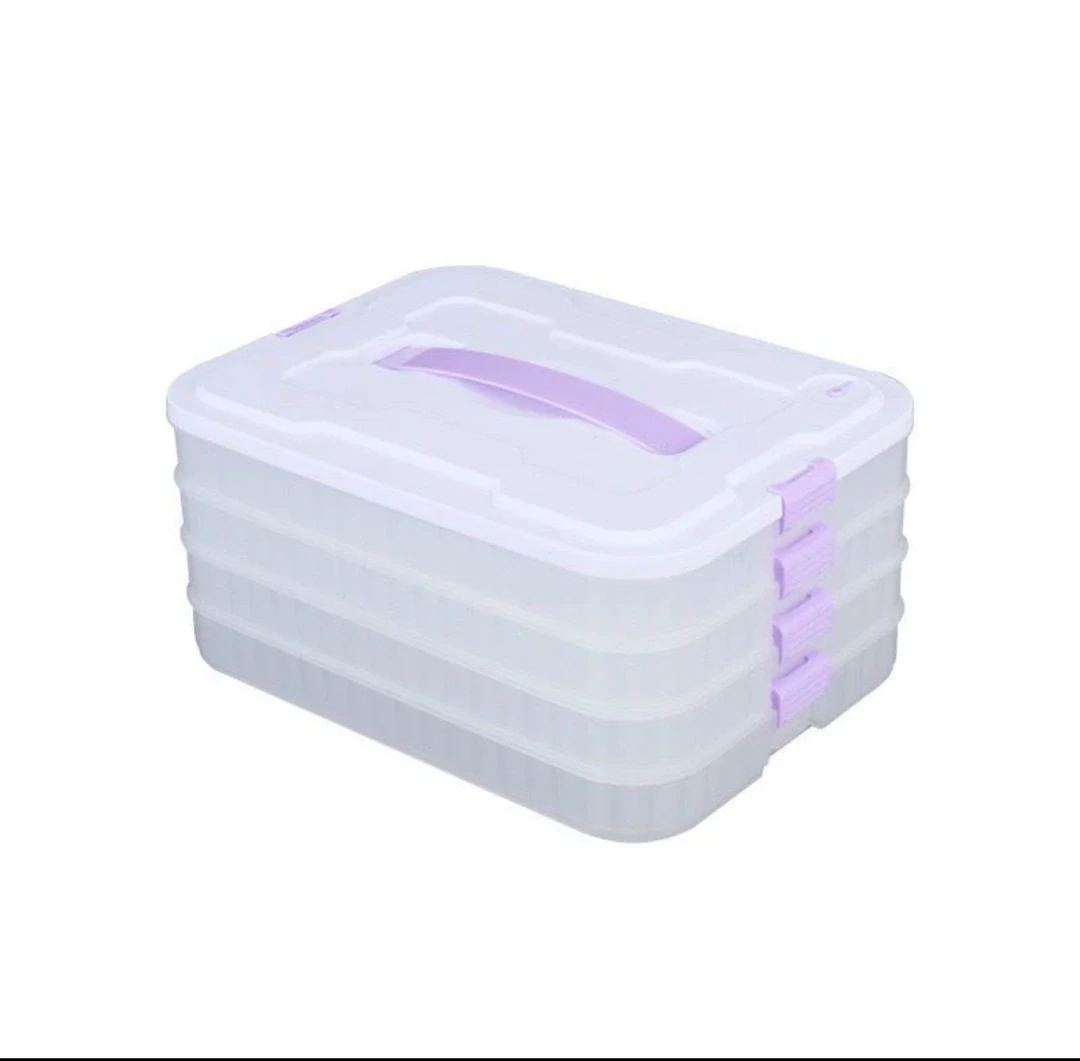 饺子盒多层带盖冰箱大容量家用加厚长方形加高透明