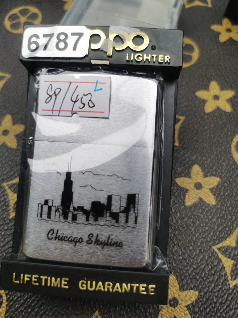 Zippo打火机回血89D拉丝带题材-6787