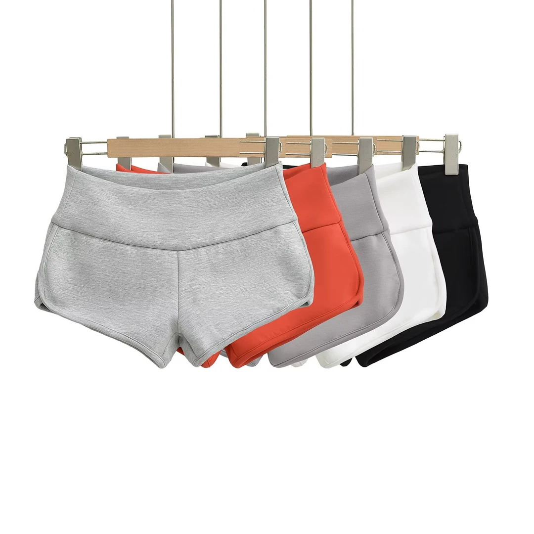 运动瑜伽短裤女士高腰速干骑行健身宽松舒适打底短裤