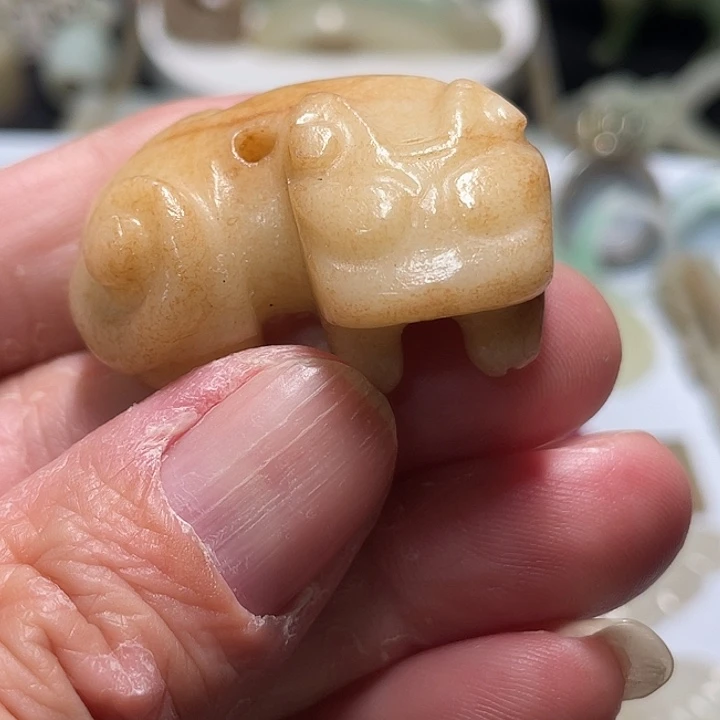 蛇纹石玉合金颈饰天*