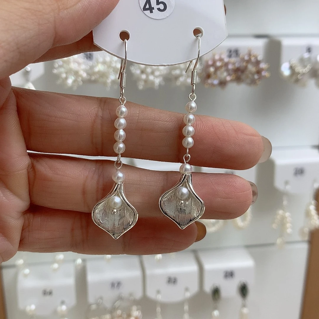 未镶嵌耳饰淡水珍珠