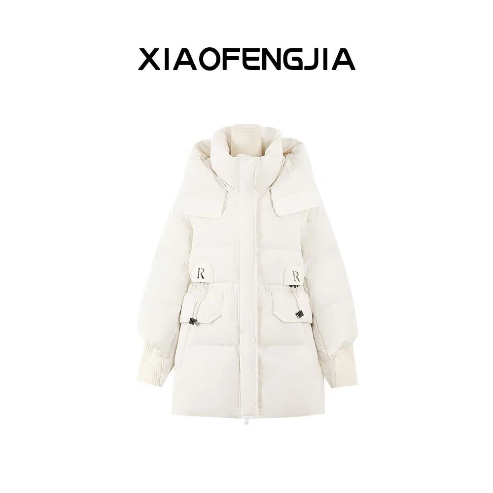 2024冬季新款【四季青小封家轻奢】气质显瘦百搭连帽羽绒服女82070